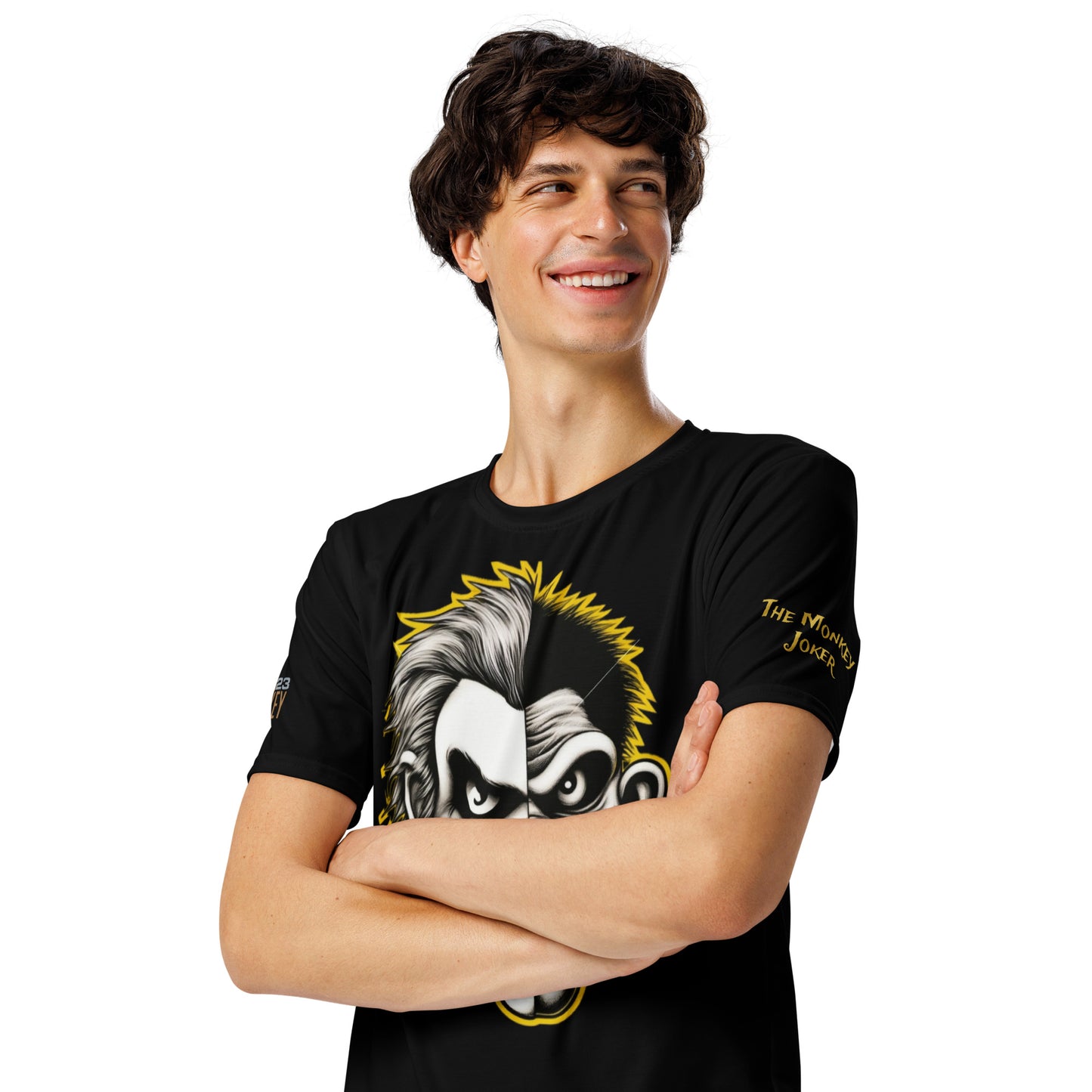 Sportswear Iron Monkey 23 Joker Edition SoftStretch Jersey T-Shirt für Herren mit All-Over-Print und 2-Wege-Stretch Baumwoll-Touch
