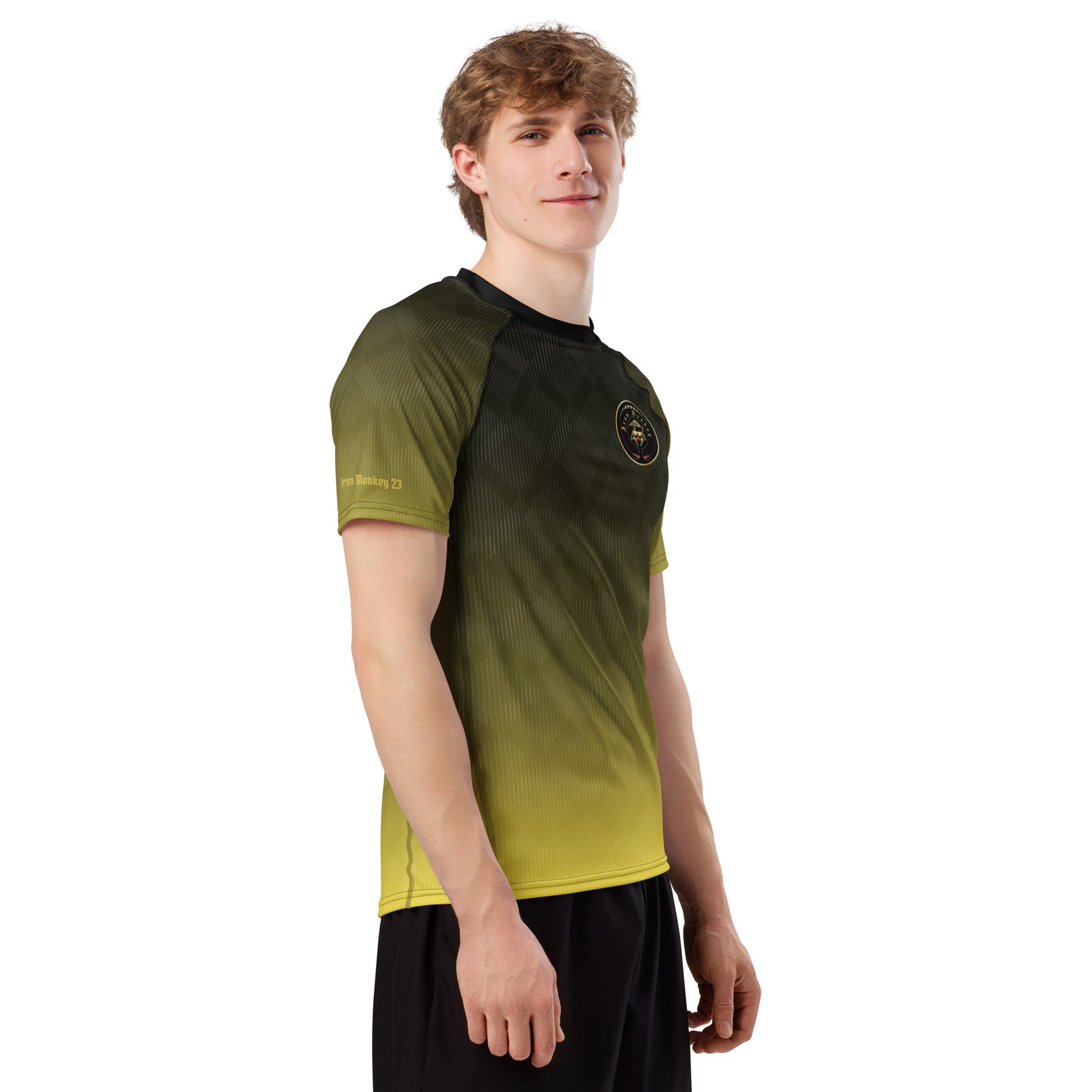 Herren Rashguard langarm von Sportswear Iron Monkey 23 mit All-over-Print, UV-Schutz, 4-Wege-Stretch, schnelltrocknend, recyceltes Material
