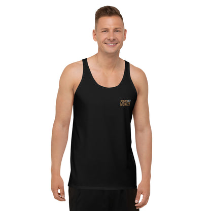 Unisex Tank-Top von Sportswear Iron Monkey 23 mit All-Over-Print, 2-Wege-Stretch, Jersey-Strick, weiß, vorne sichtbar