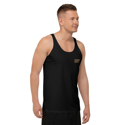 Unisex Tank-Top von Sportswear Iron Monkey 23 mit All-Over-Print, 2-Wege-Stretch, Jersey-Strick, weiße Farbe, rechte Frontansicht