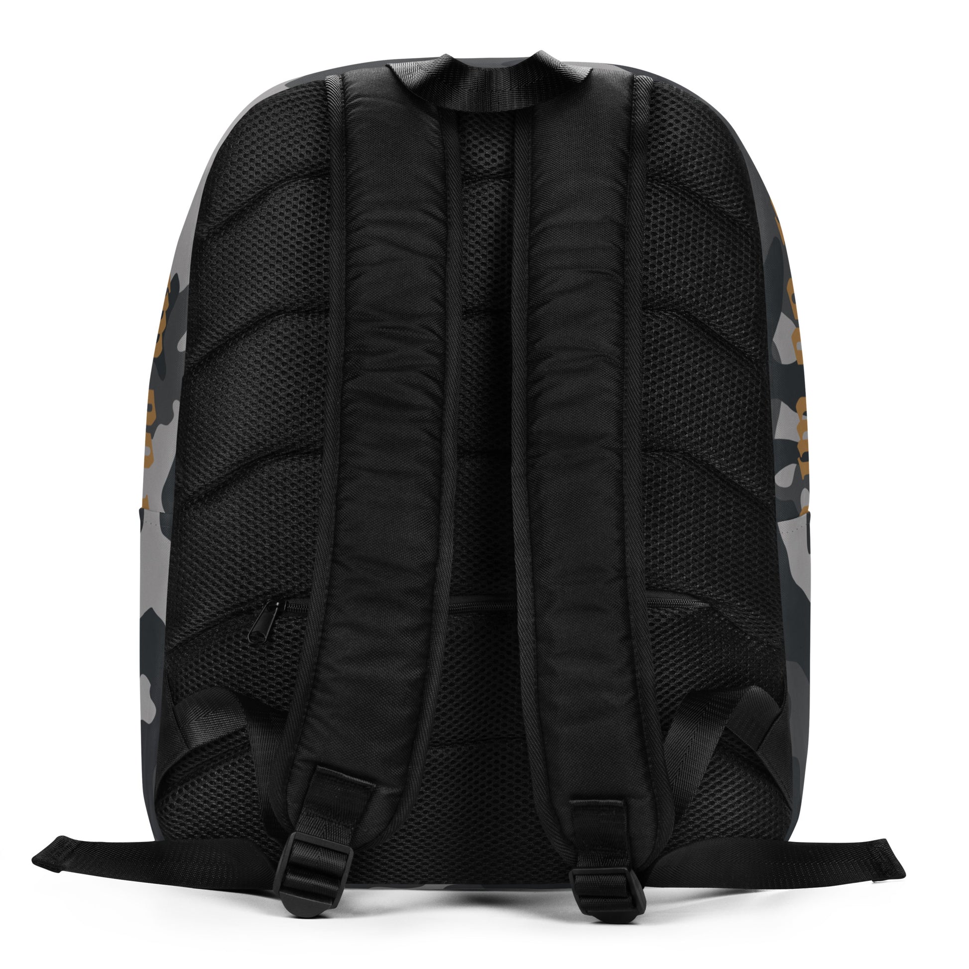 Minimalistischer Rucksack von Sportswear Iron Monkey 23 mit Allover-Print, weiße Rückseite, stylisches Accessoire für den Alltag