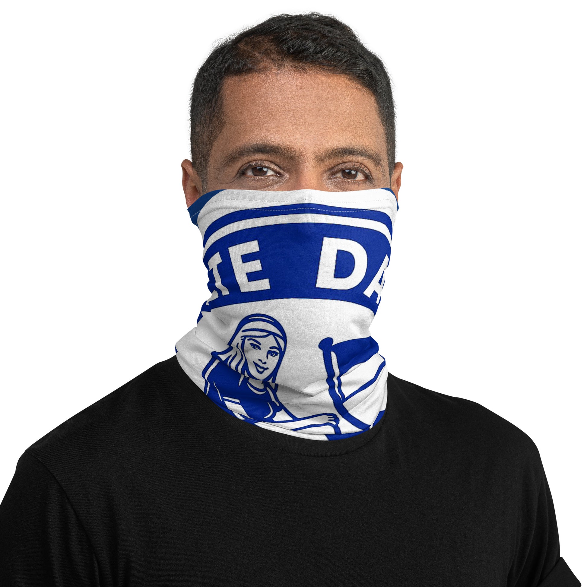 Multifunktionstuch von Sportswear Iron Monkey 23 mit Fanclub Alte Dame 1892 All-over-Print, weiß, bequemes Accessoire