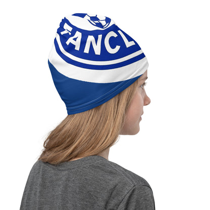 All-over-Print Multifunktionstuch von Sportswear Iron Monkey 23 mit Fanclub Alte Dame 1892 Design, weißes Schlauch-Accessoire