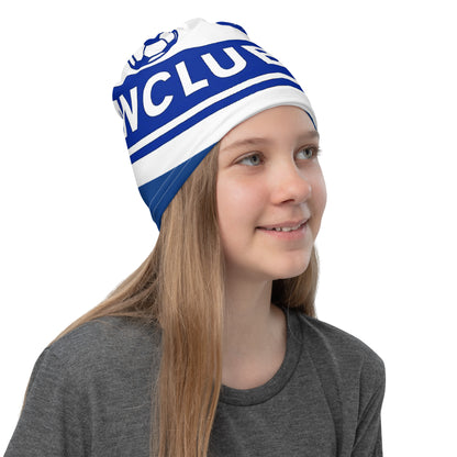 Multifunktionstuch von Sportswear Iron Monkey 23 mit Allover-Print für den Fanclub Alte Dame 1892, weiß, rechte Frontansicht