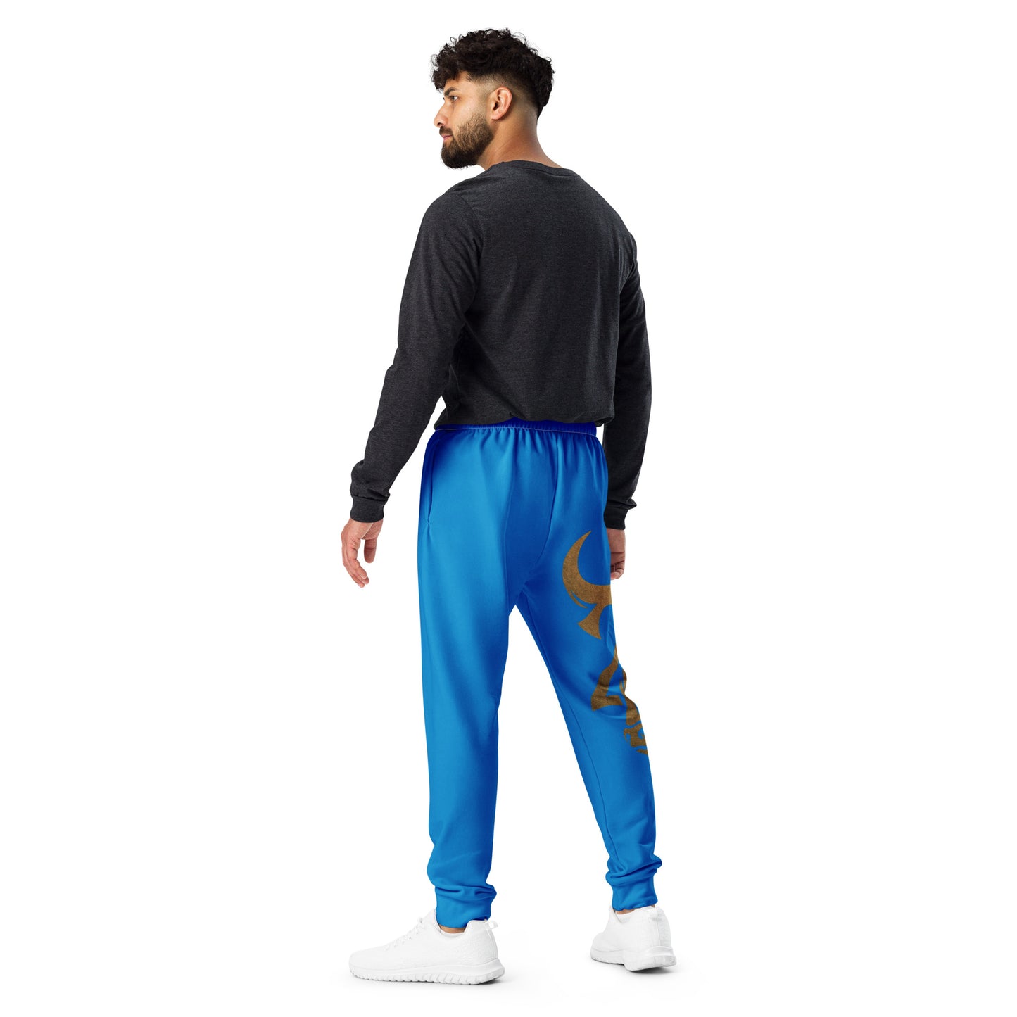 Recycelte Herren-Jogginghose von Sportswear Iron Monkey mit Allover-Print, Fleece-Innenseite und Baumwollgefühl.