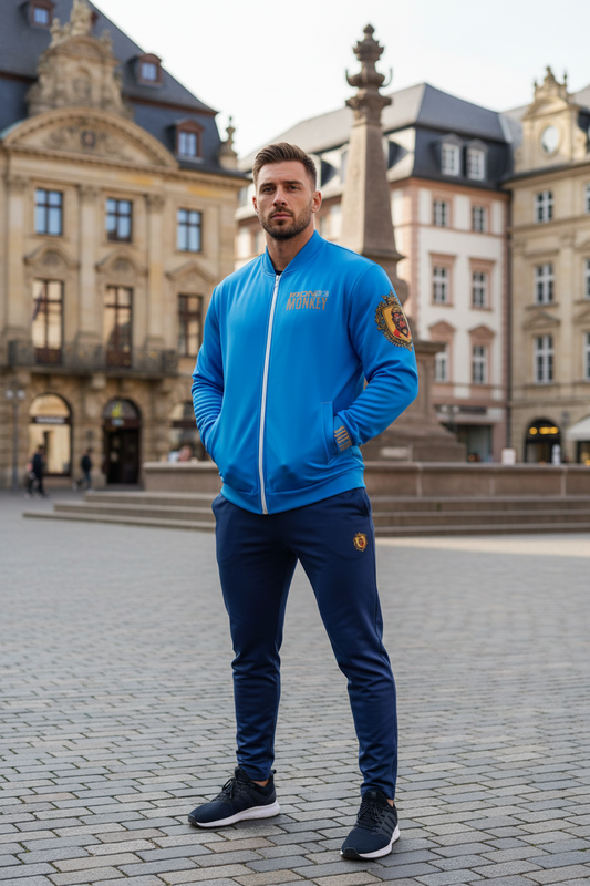Blue Edition Unisex Bomberjacke - Fleece-Innenseite YKK Premium