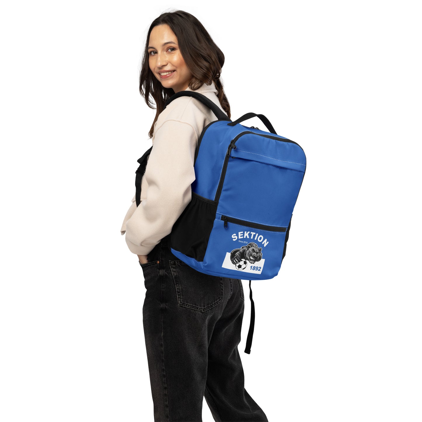 Allzweck-Rucksack von Sportswear Iron Monkey 23 mit All-over-Print in Weiß, vielseitiger Rucksack für den Alltag.