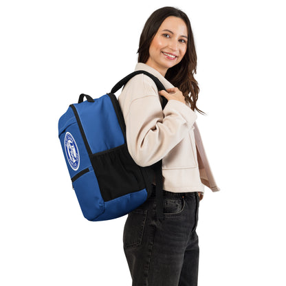 Allzweck-Rucksack mit Fanclub-Design der Alten Dame 1892, weiße Allover-Prints, Sportswear Iron Monkey 23, praktische Accessoires