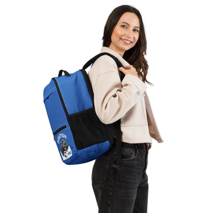 Allzweck-Rucksack von Sportswear Iron Monkey 23 mit Allover-Print in Weiß, rechte Ansicht, vielseitiger Alltagsrucksack