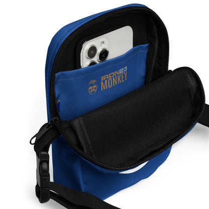 Nützliche Umhängetasche von Sportswear Iron Monkey 23 mit All-Over-Print, praktische Crossbody-Tasche für Fanclub Alte Dame 1892.