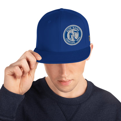 Klassische royalblaue Snapback-Cap der Marke Sportswear Iron Monkey 23 mit Alte Dame 1892 Stickerei, modernes Accessoire