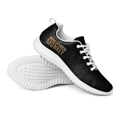 Herren Flyknit Sportschuh von Sportswear Iron Monkey 23, weiße, atmungsaktive Sneaker mit EVA-Sohle, sportliches Design vorne.