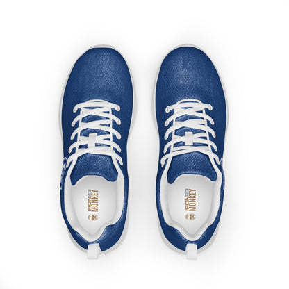 Herren-Turnschuhe von Sportswear Iron Monkey 23, weiße Sportschuhe im Frontansicht mit sportlichem Design