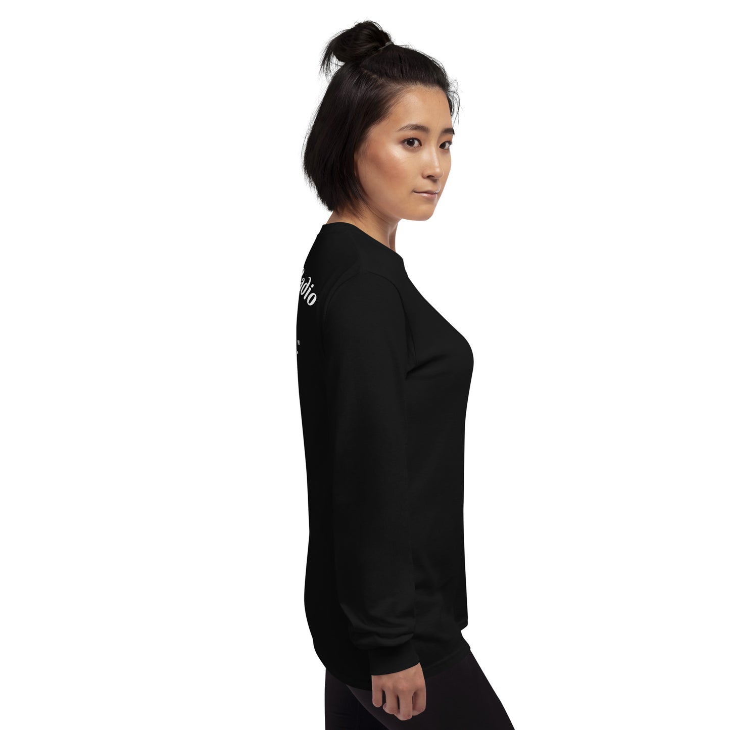 Schwarzes Langarmshirt Jo Bergen von Sportswear Iron Monkey 23, aus 100% Baumwolle, klassische Passform, Jersey-Material, Herren.