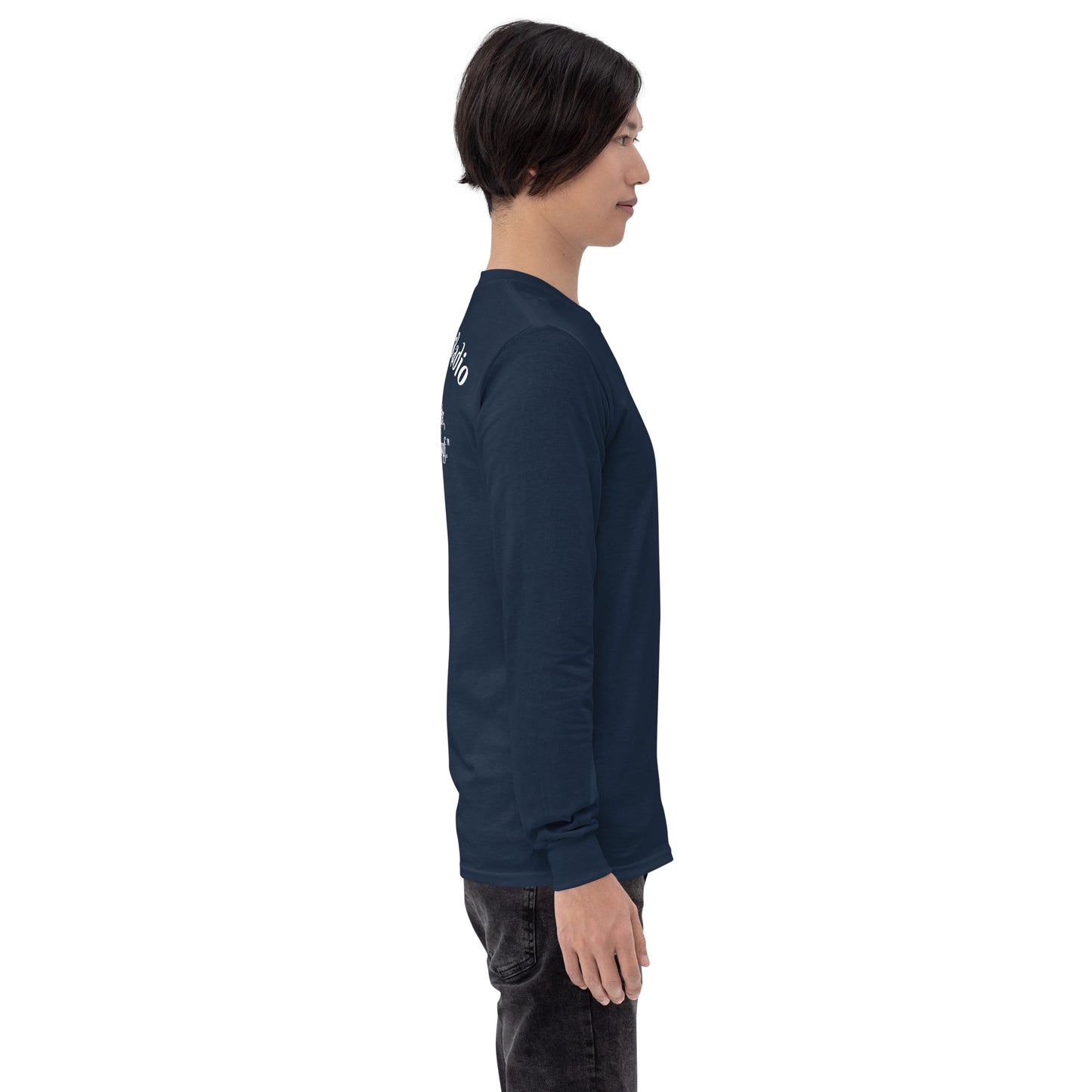 Männliches Langarmshirt von Sportswear Iron Monkey 23 in Navy, aus 100% Baumwolle Jersey, klassische Passform.
