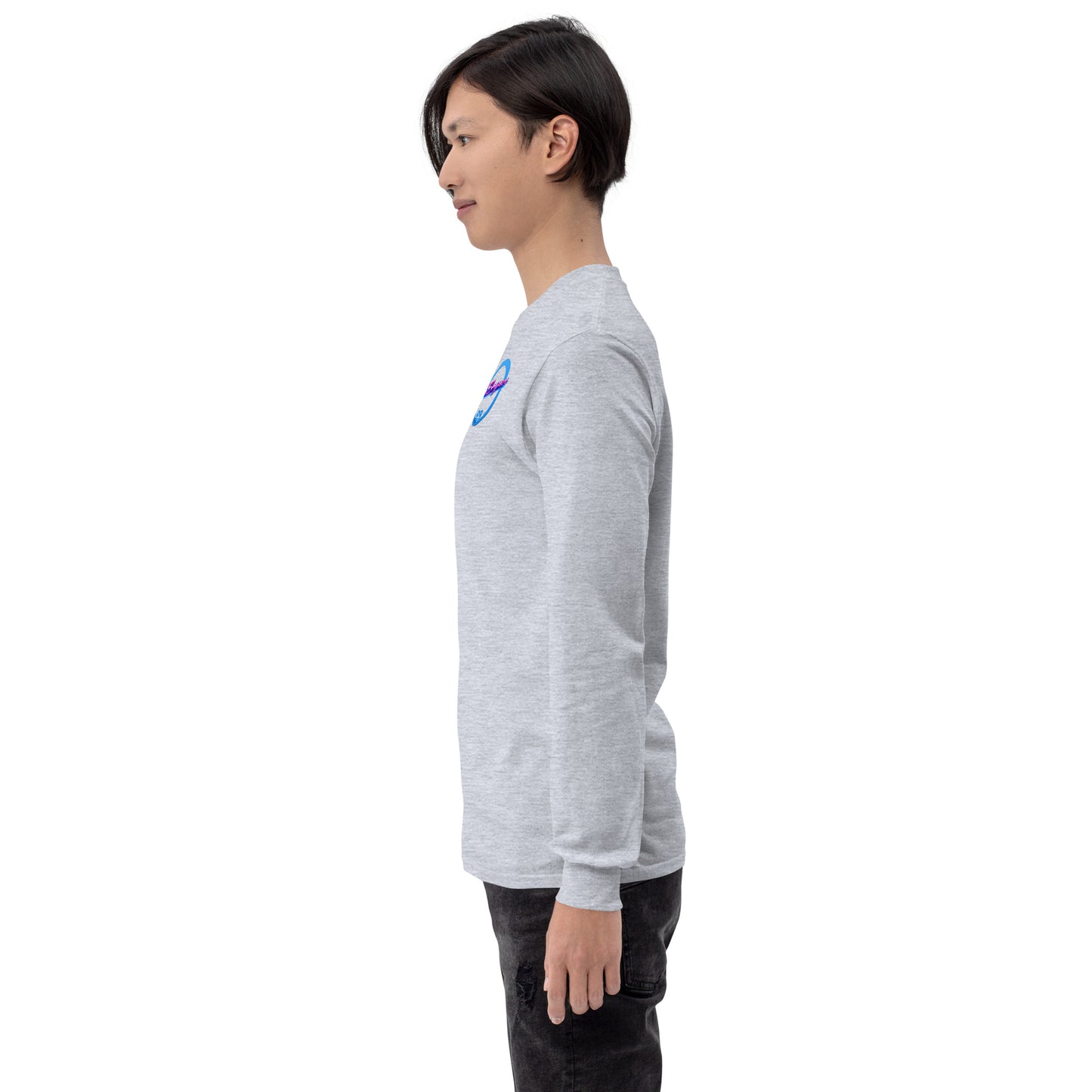 Männer Langarmshirt Jo Bergen von Sportswear Iron Monkey in Grau, 100% Baumwolle, Jersey, klassische Passform, bequem und sportlich.