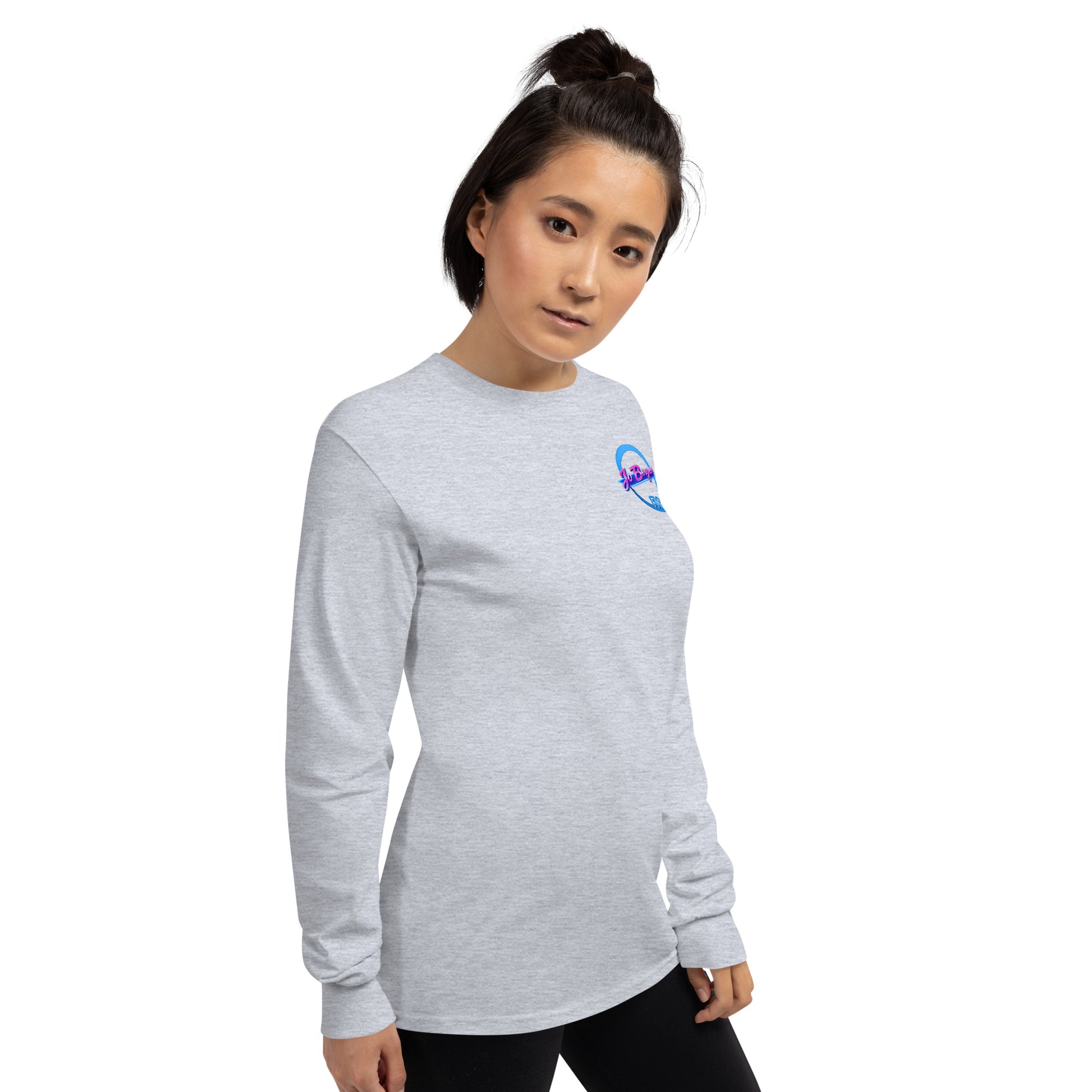 Männliches Langarmshirt von Sportswear Iron Monkey 23, Jersey aus 100% Baumwolle, klassische Passform, sportliches Grau, rechte Ansicht
