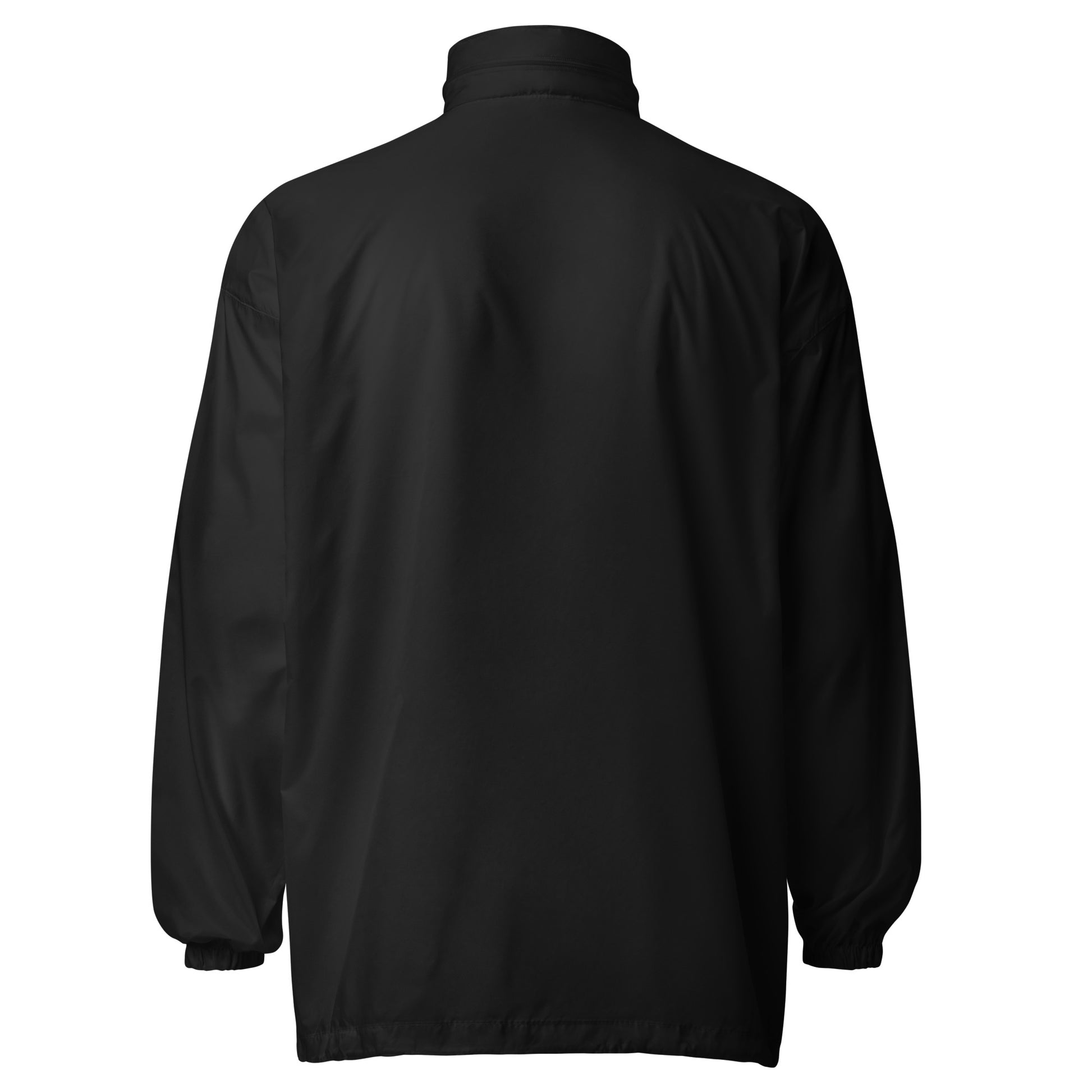 Unisex Windbreaker von Sportswear Iron Monkey 23 in Schwarz, Rückseite mit Fanclub Alte Dame 1892 Design.