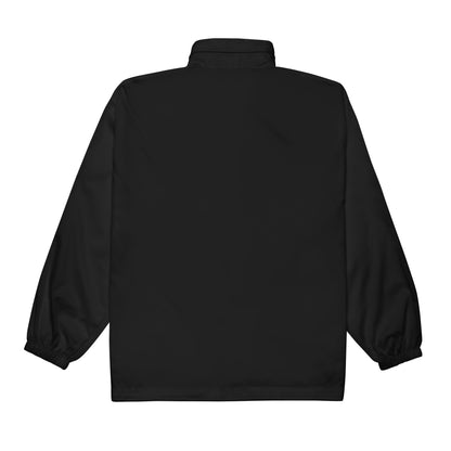 Unisex-Black Windbreaker-Jacke von Sportswear Iron Monkey 23 mit Fanclub Alte Dame 1892 Aufdruck, Rückenansicht