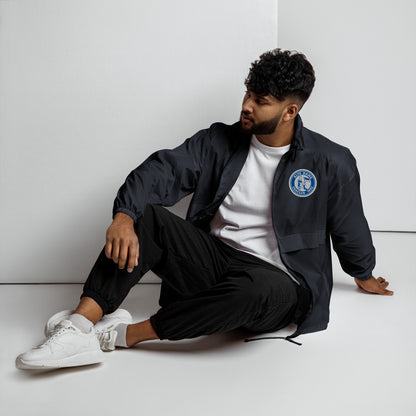 Unisex-Outdoor-Windbreaker von Sportswear Iron Monkey 23 in Navy, vorne sichtbar, leichte Jacke für Windschutz und Schutz.