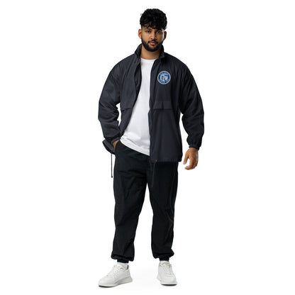 Unisex Basic-Windbreaker in Navy von Sportswear Iron Monkey 23, leichte Jacke, winddichtes Material, sportlicher Stil.