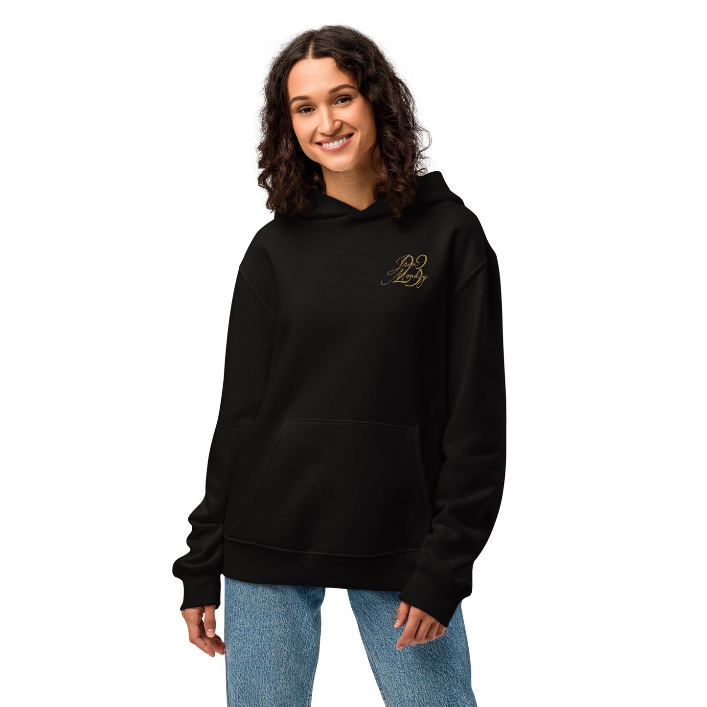Oversized Heavyweight Hoodie Schwarz - Premium Airlume Baumwolle 339g/m²