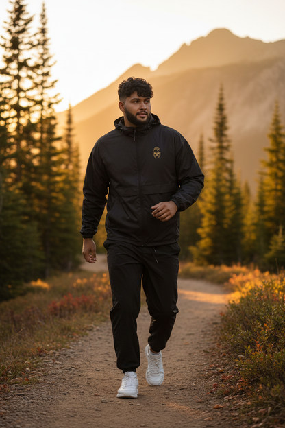 Unisex Windbreaker von Sportswear Iron Monkey 23, wasserabweisend, vegan, leichte Outdoor-Jacke, OEKO-TEX zertifiziert, ideal für Freizeit.