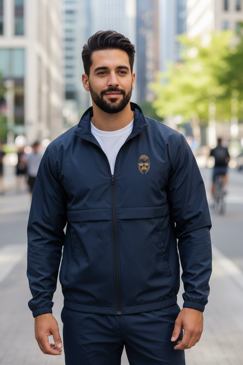 Unisex Windbreaker von Iron Monkey 23, wasserabweisend, urbaner Stil, vegane OEKO-TEX Jacke für den Alltag