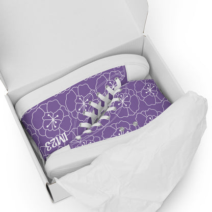 Weiße Damen High-Top Canvas Sneaker von Sportswear Iron Monkey 23 mit gepolstertem Design und EVA-Sohle, vorderansicht